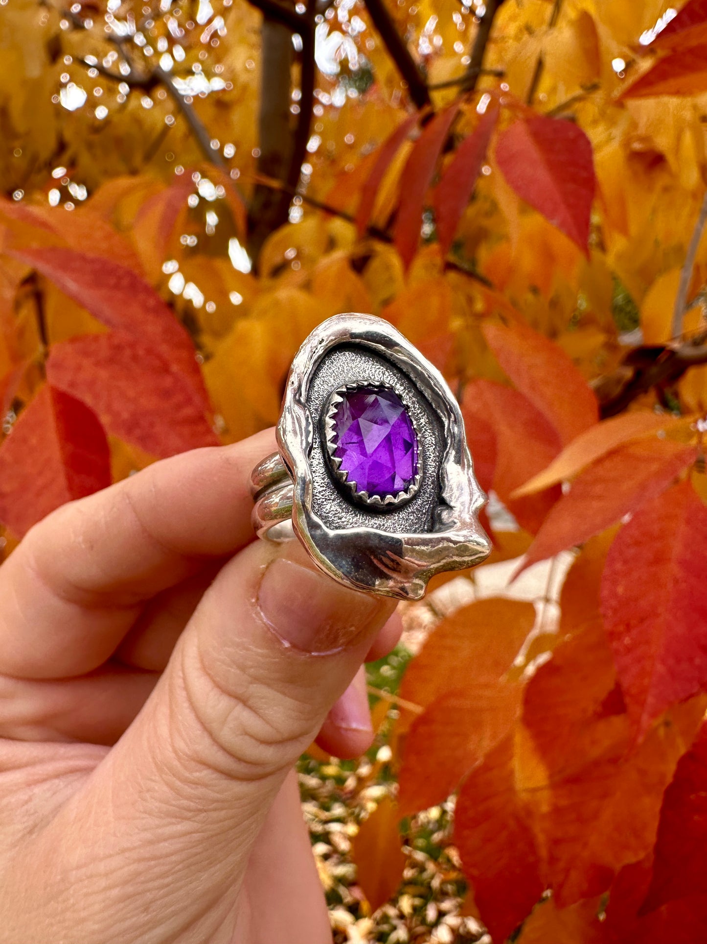 Melted ring | Amethyst