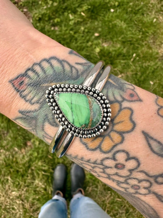 Bead Queen cuff | Australian variscite