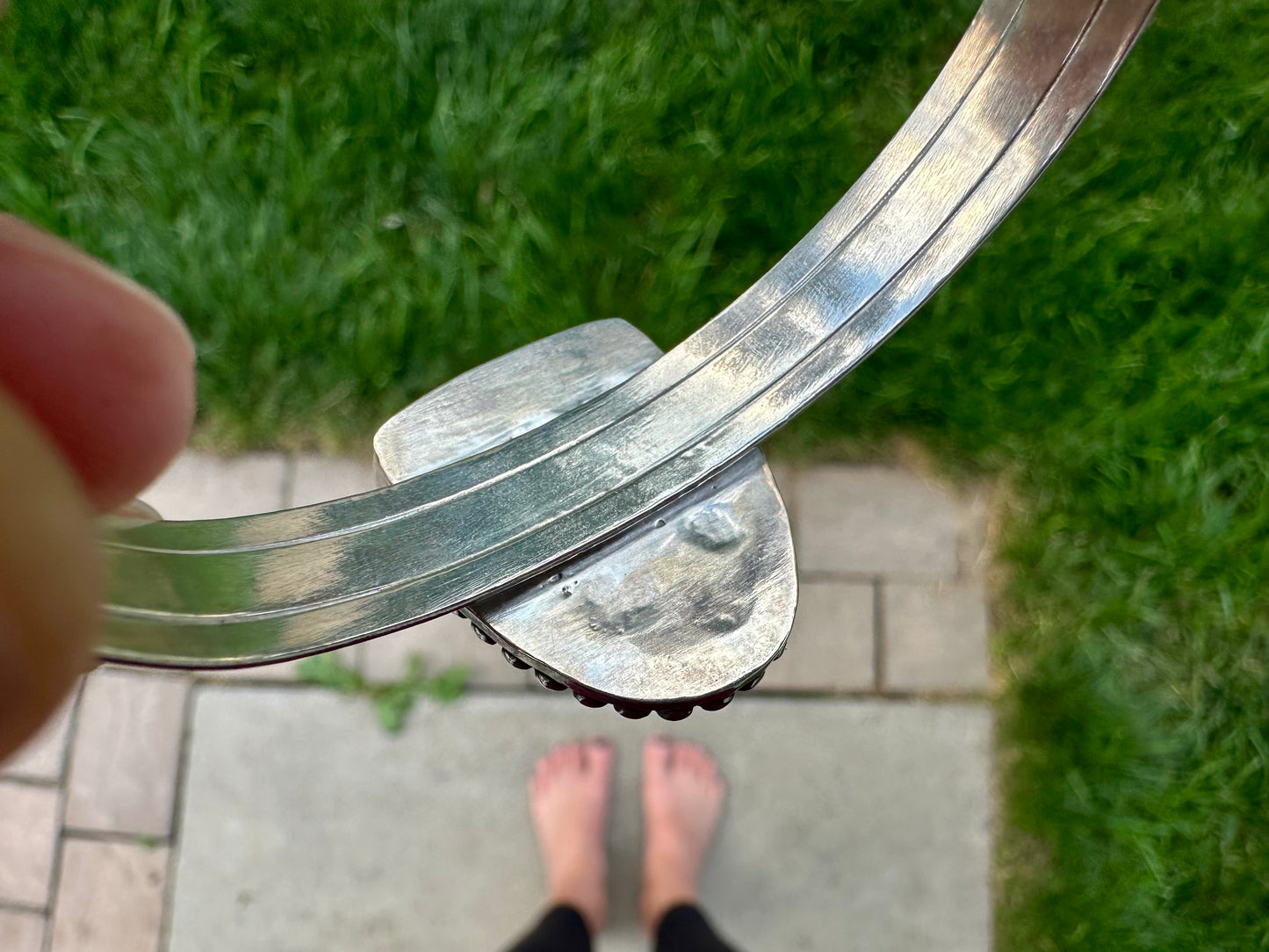 Baja Chrysocolla triple-band cuff