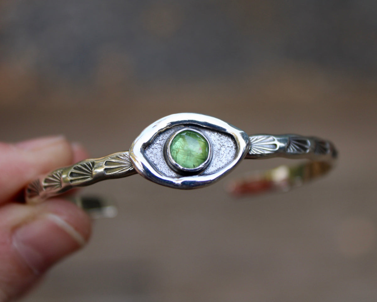 Melted stacker cuff | Kyanite