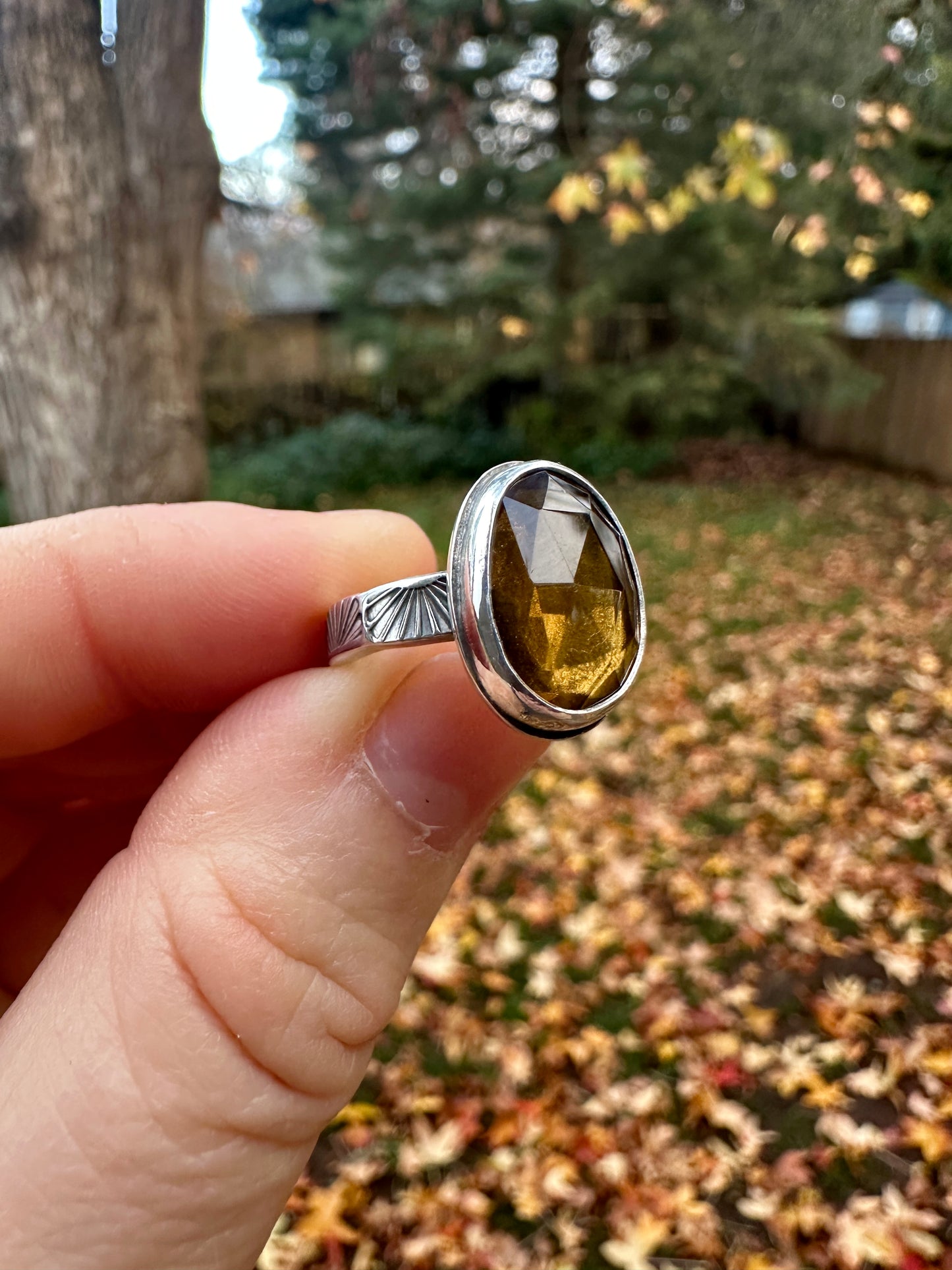 Mad Woman ring | Honey citrine (size 5.5)