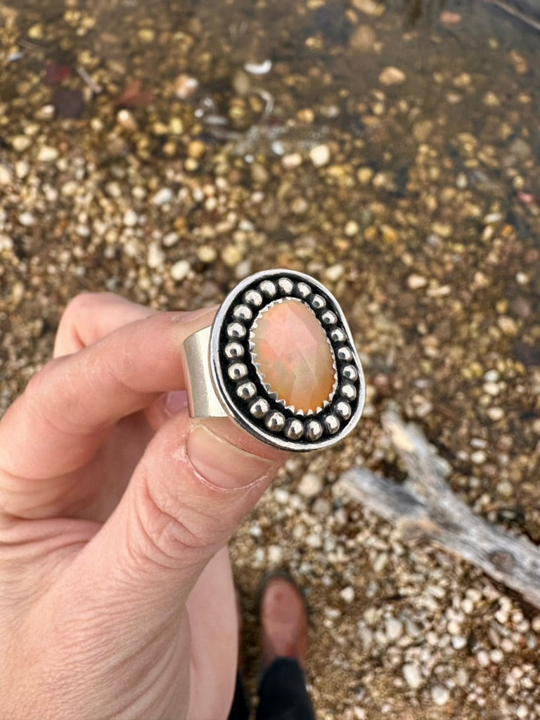 Kaleidoscope ring | Ethiopian opal | Size 7