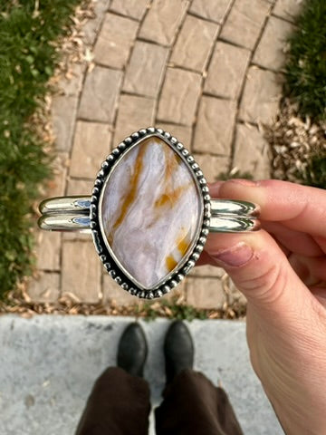 Bead Queen cuff | Oregon Sunset jasper | 6"