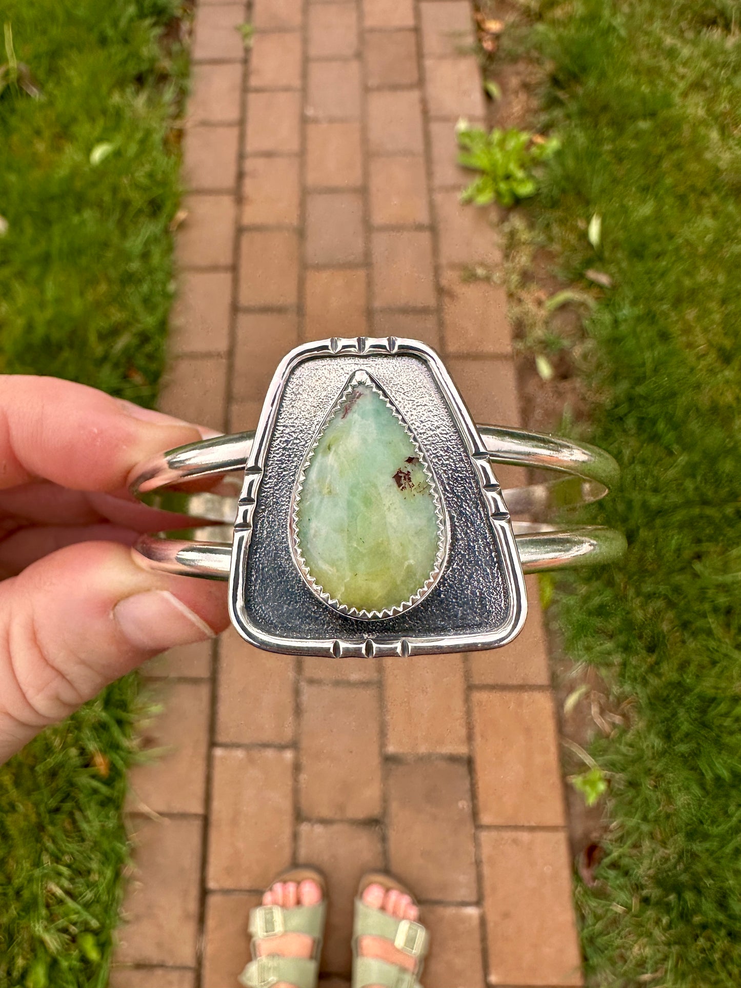 Shield cuff | Baja Chrysocolla