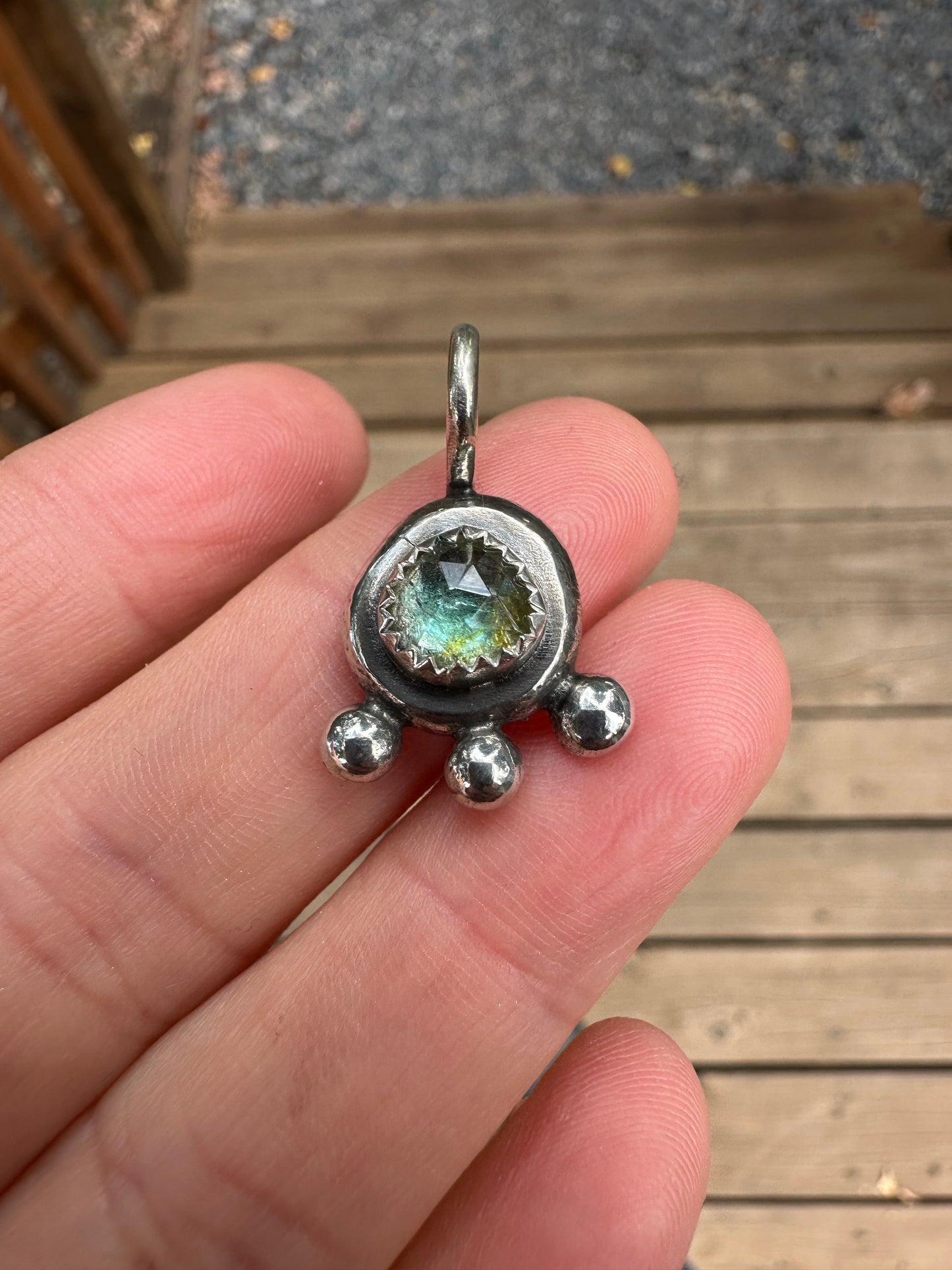 Pendant nugget | Watermelon tourmaline