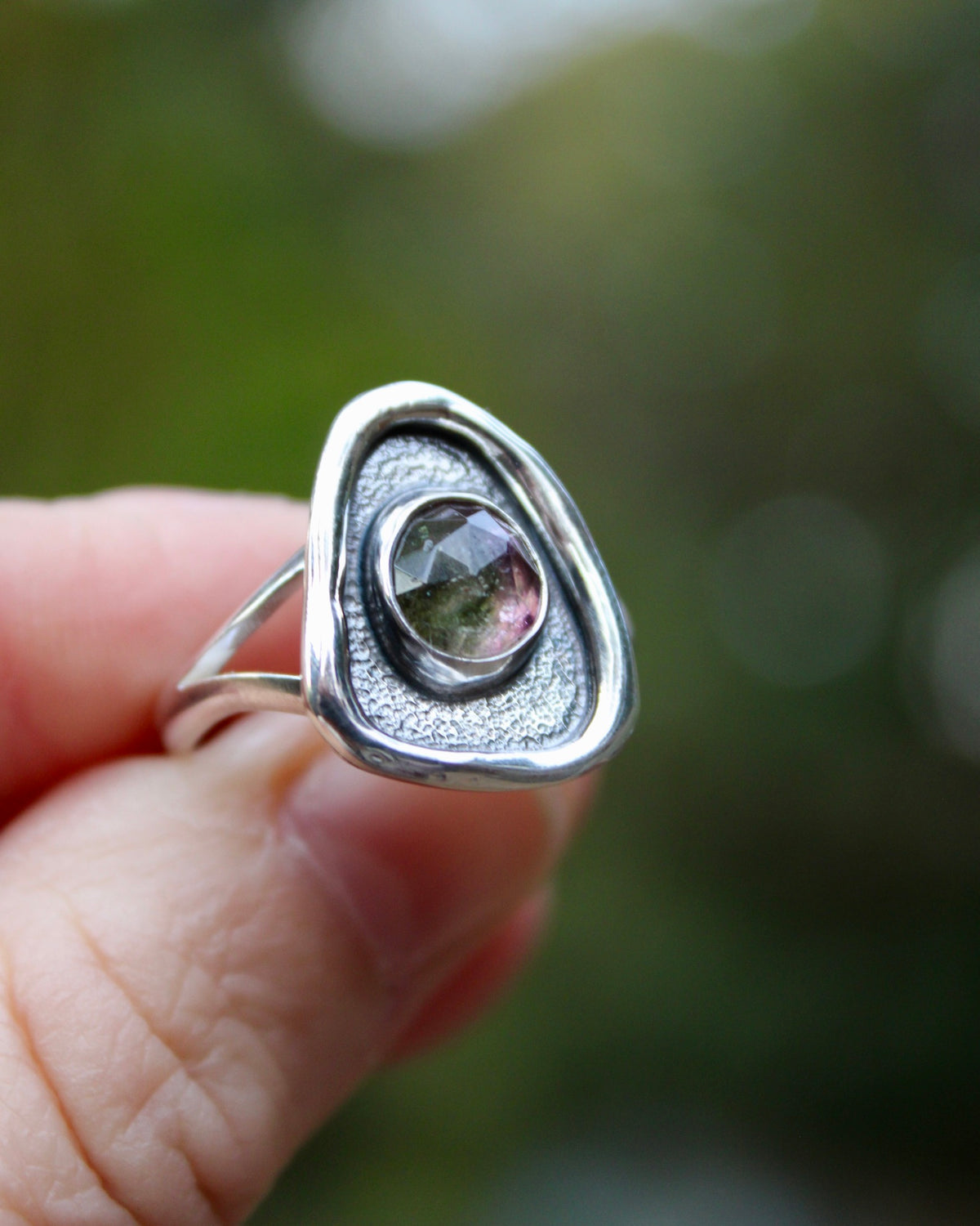 Melted ring | Tourmaline (size 9.25)