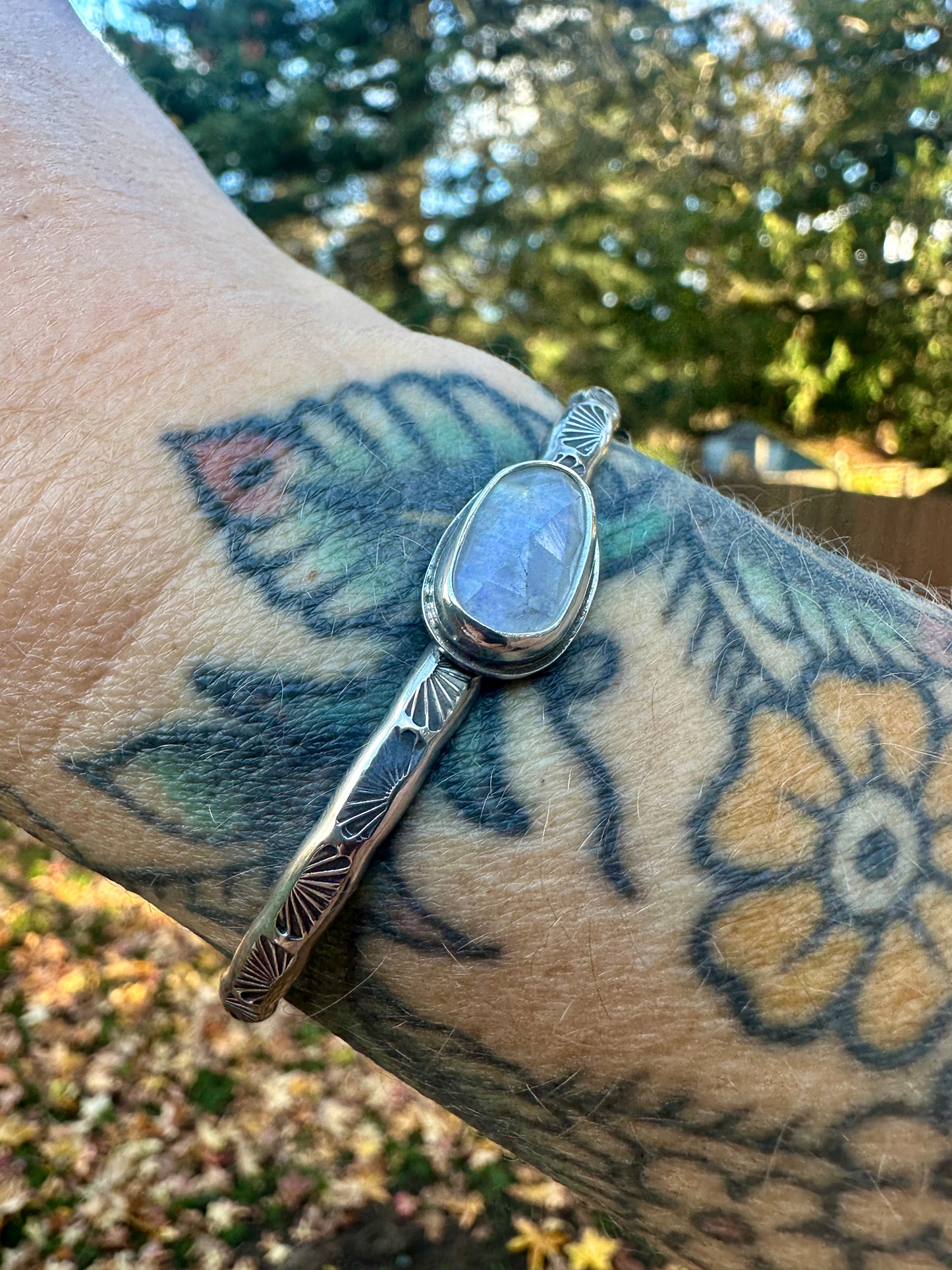 Mad Woman stacker cuff | Moonstone