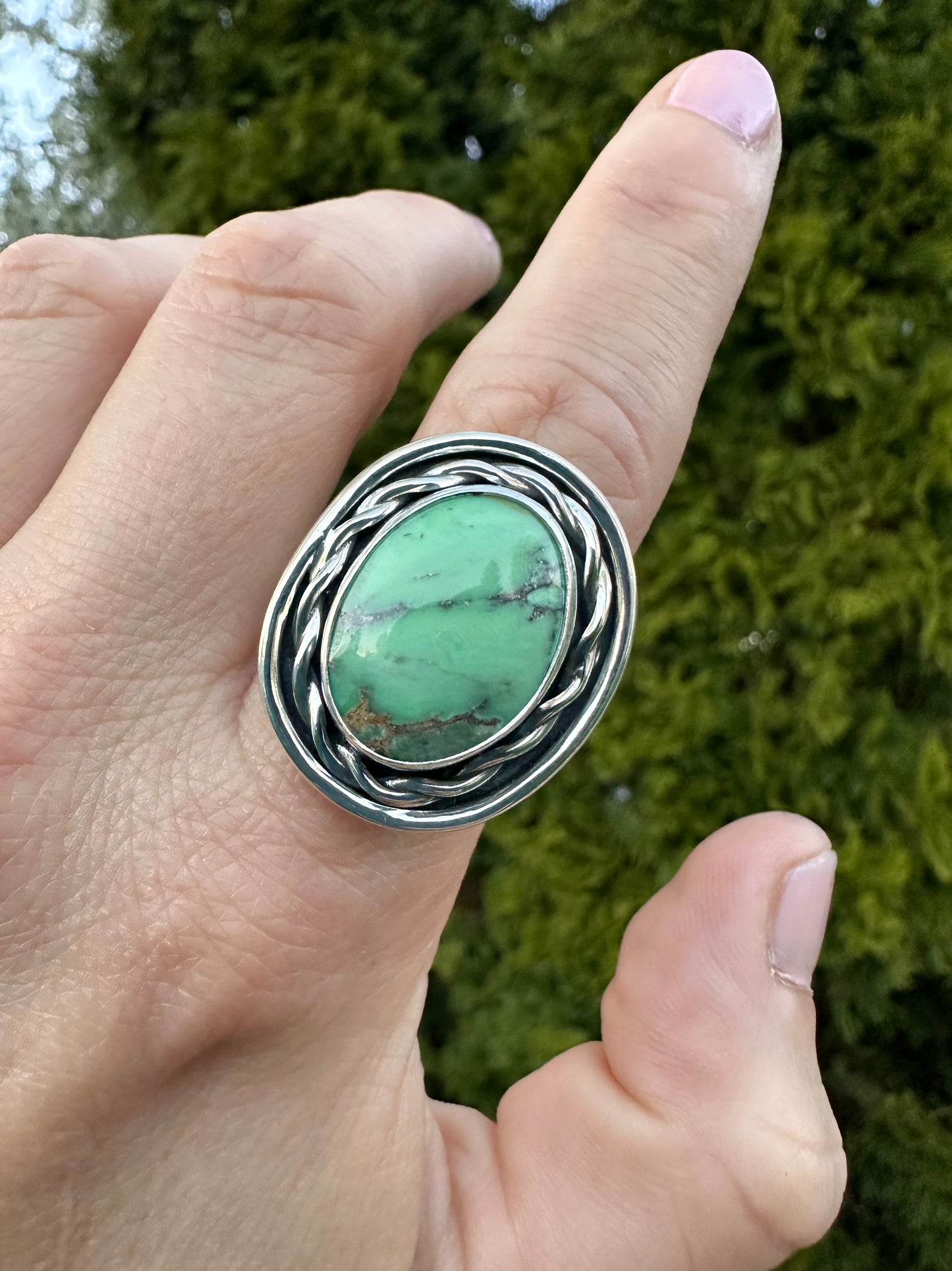 Roped In ring | Australian variscite