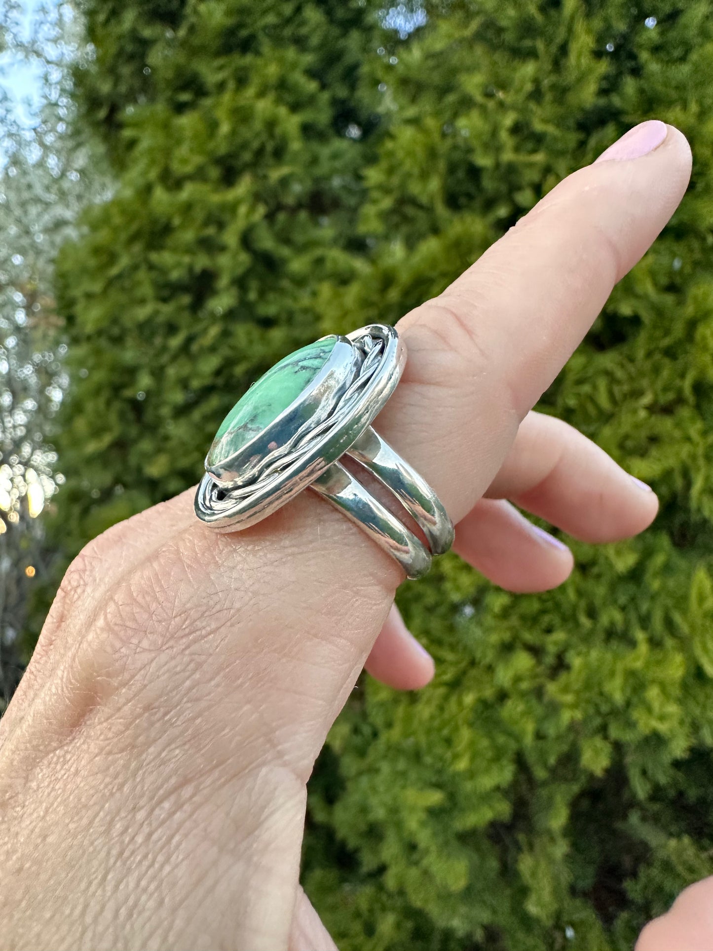 Roped In ring | Australian variscite