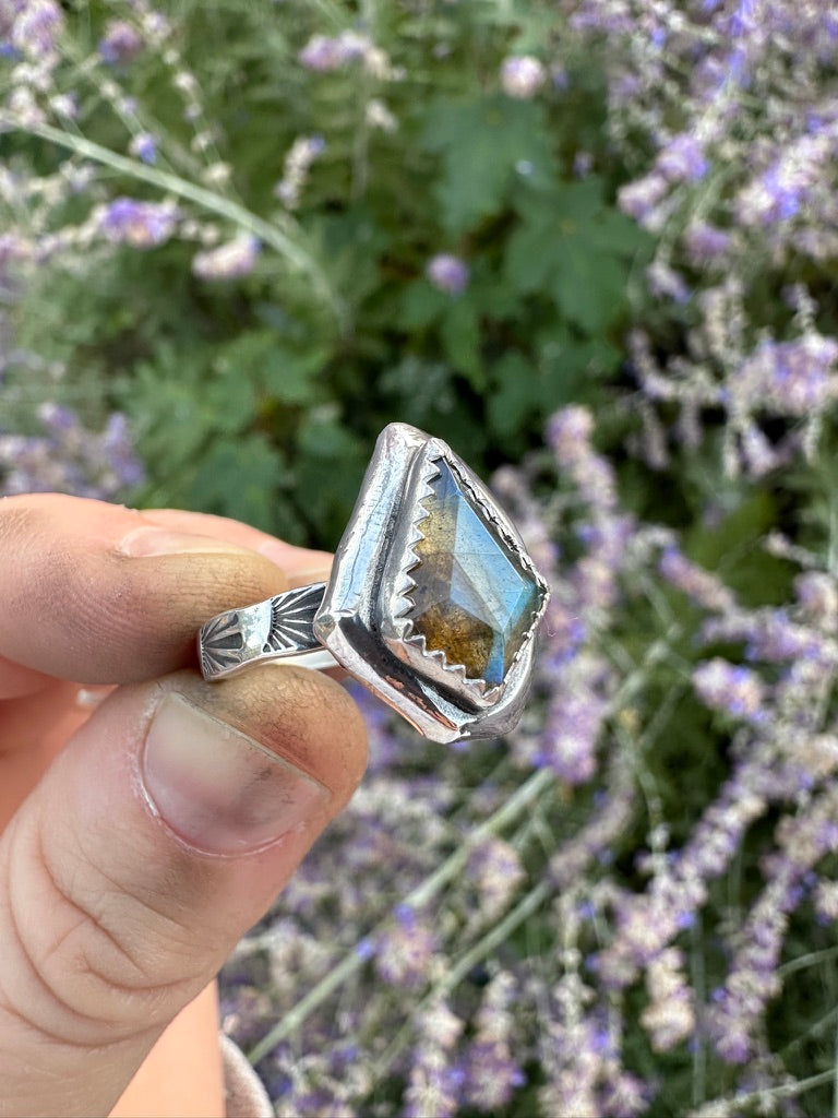 Uncommon ring | Labradorite kite (size 8)