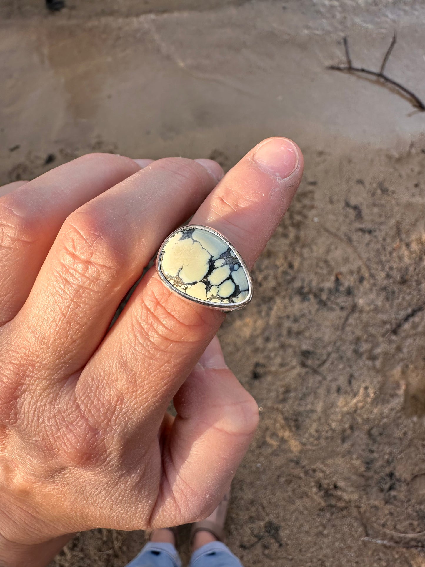 Horizontal ring | Colina Verde variscite