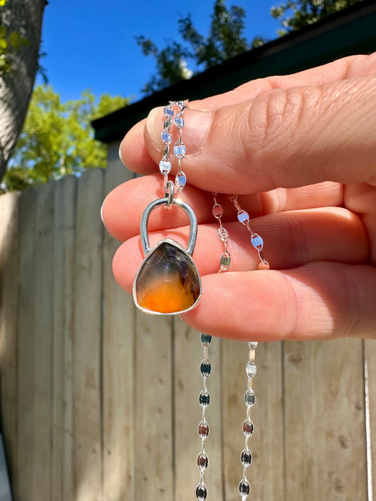 Minimalist pendant #7 | Montana agate