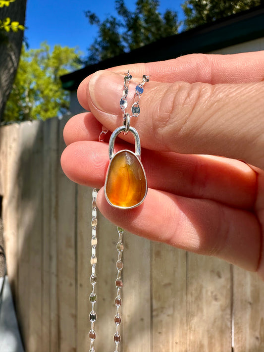 Minimalist pendant #5 | Montana agate