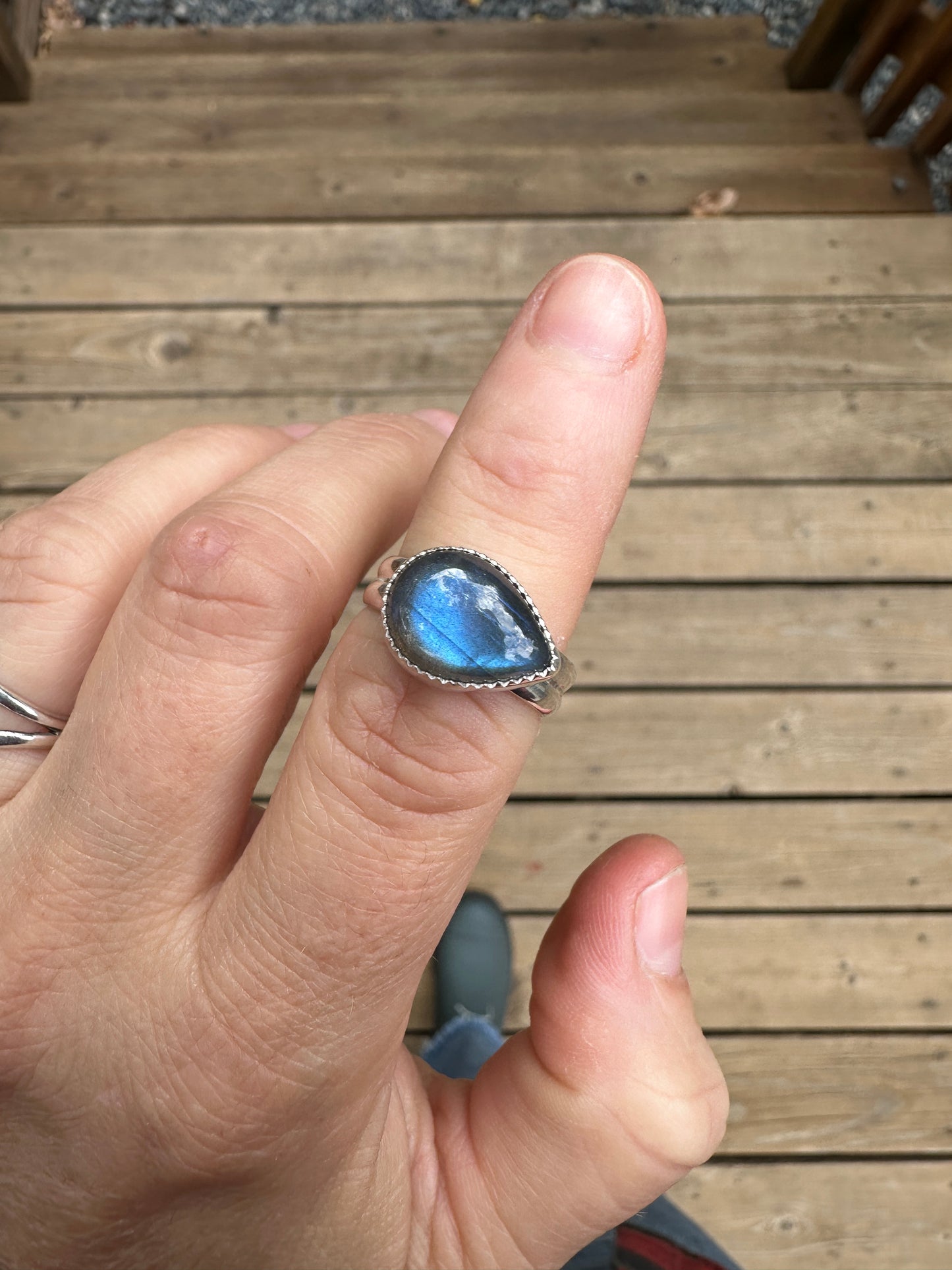 Plain Jane ring | Labradorite (size 7.25)
