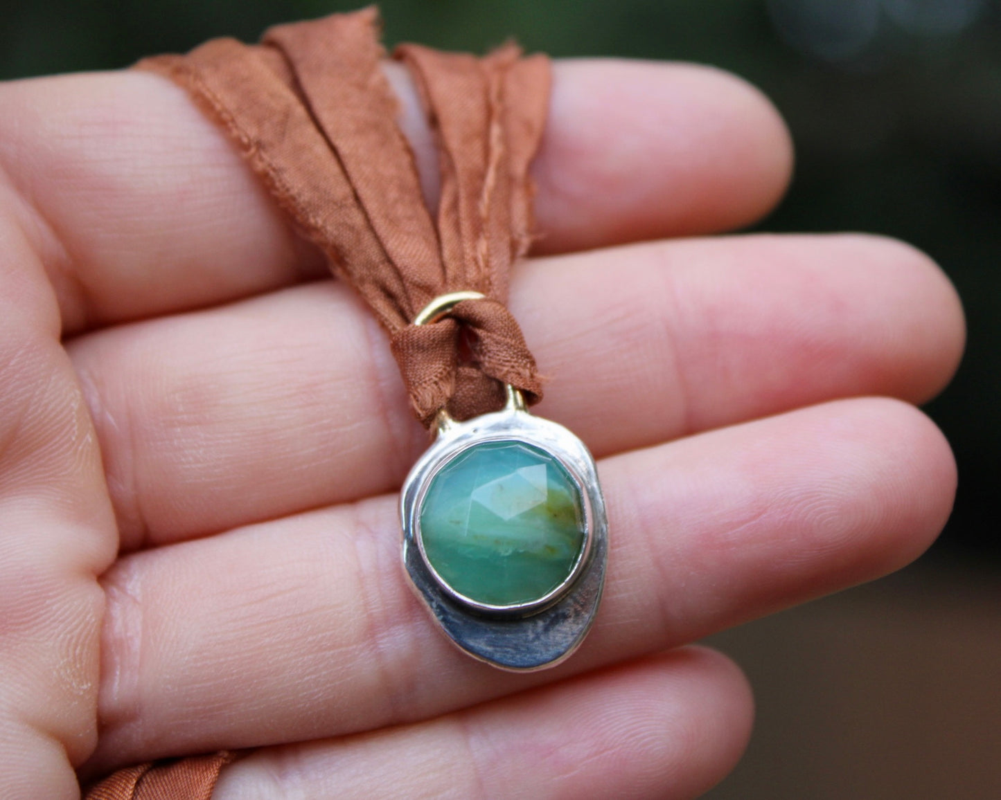 Silk threader | Peruvian opal