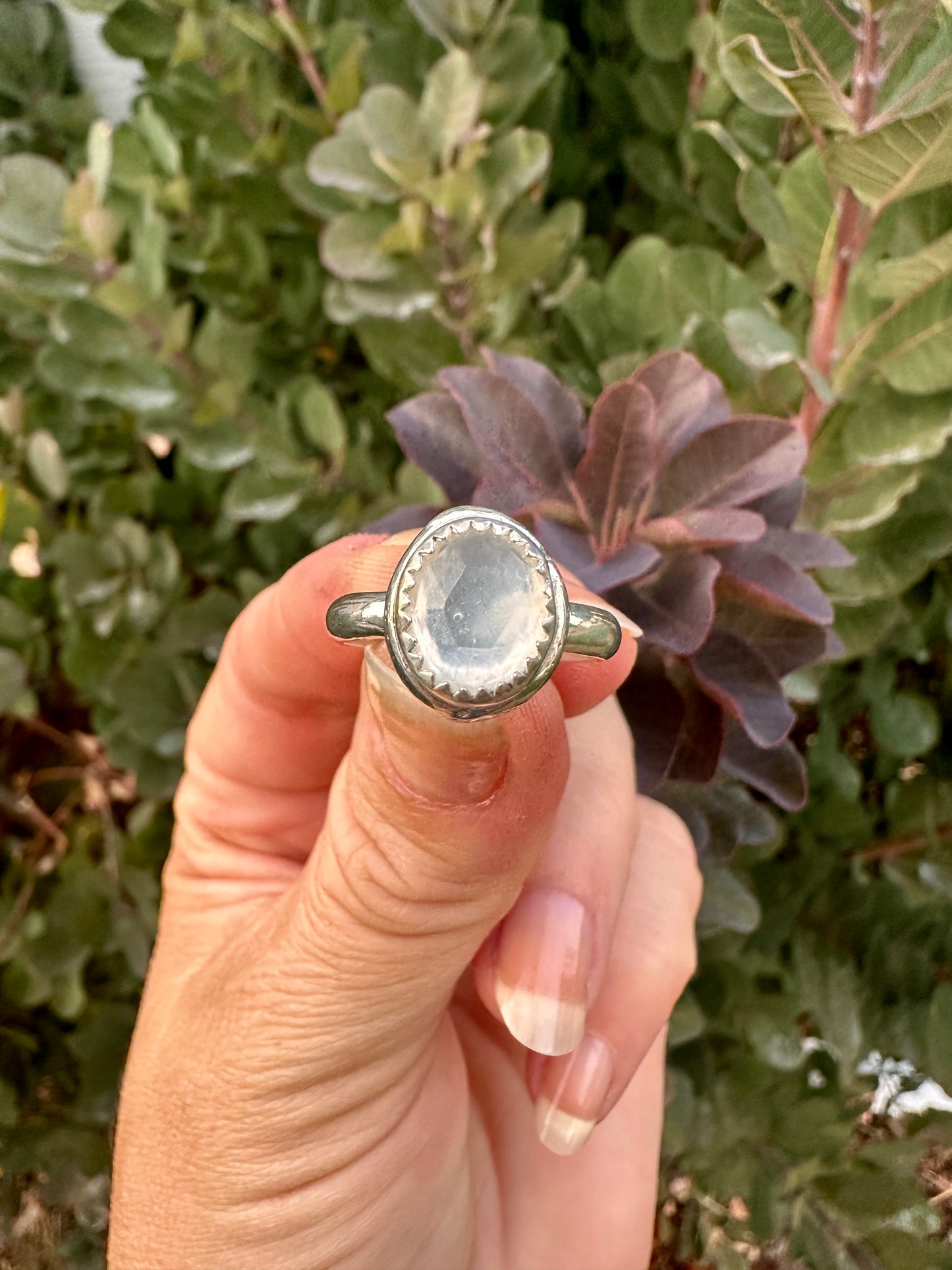 Uncommon ring | White moonstone