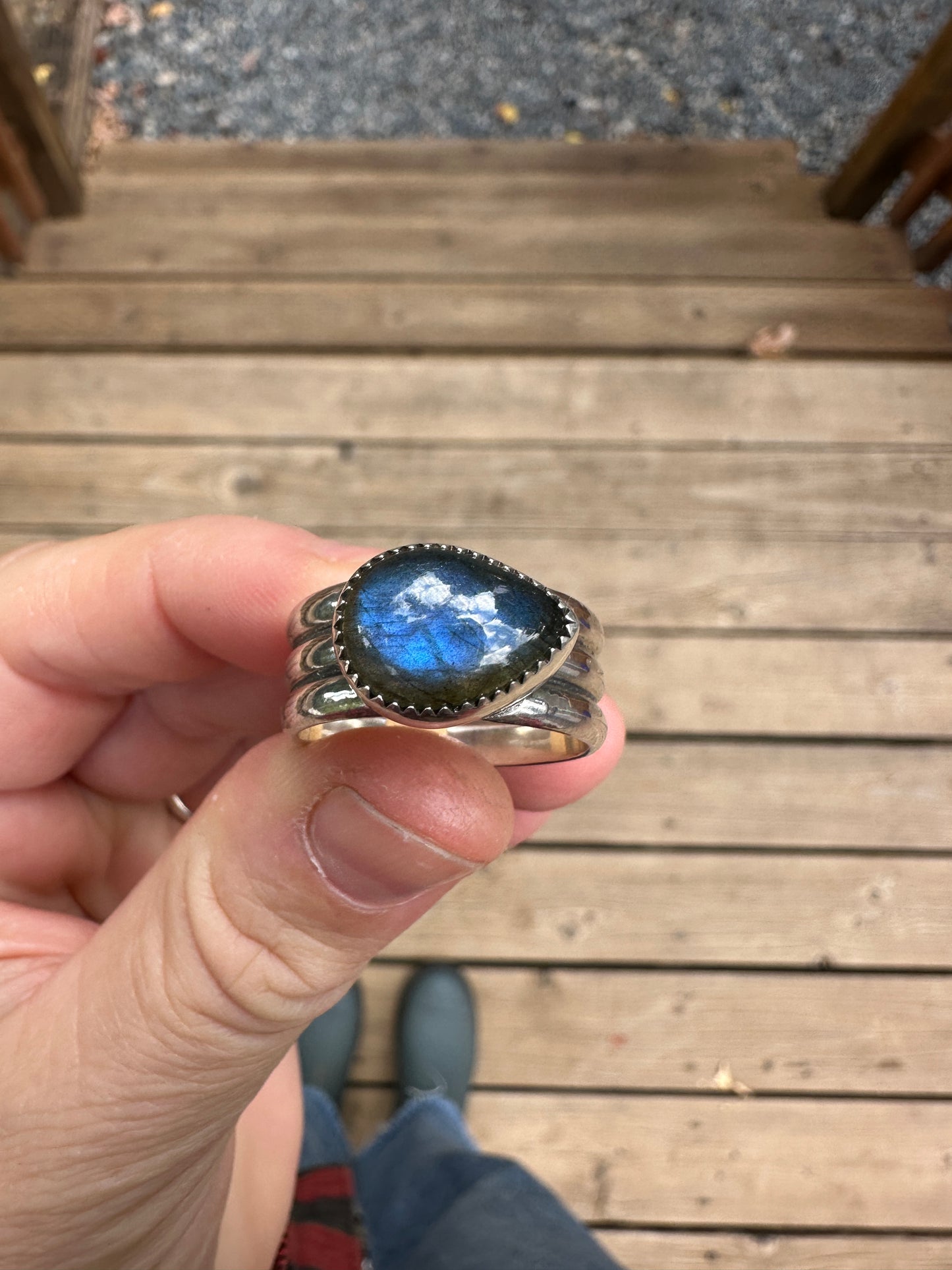 Plain Jane ring | Labradorite (size 9.75)