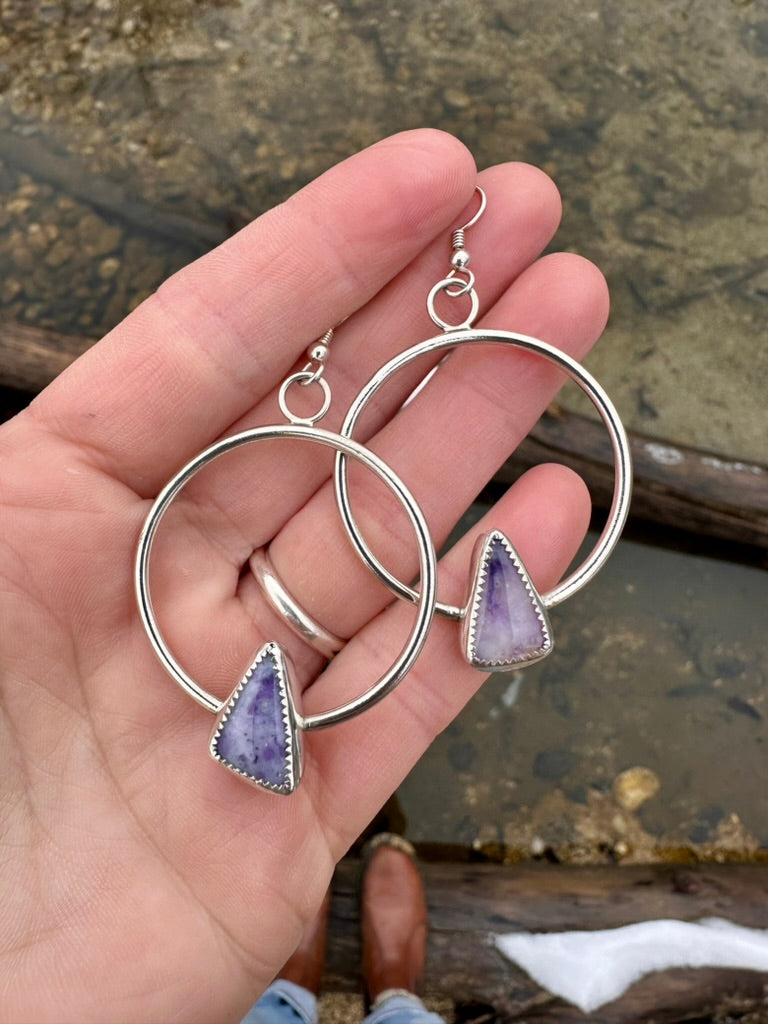Plain Jane hoops | Purple opal