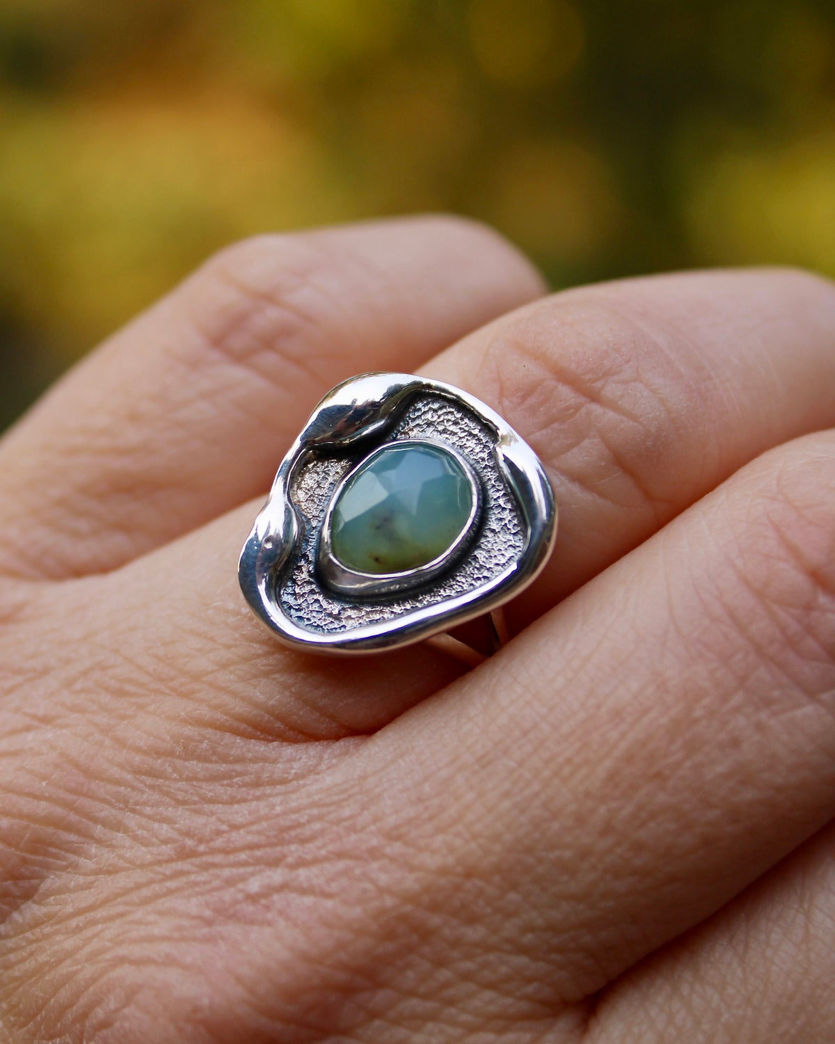 Melted ring | Peruvian opal (size 6)