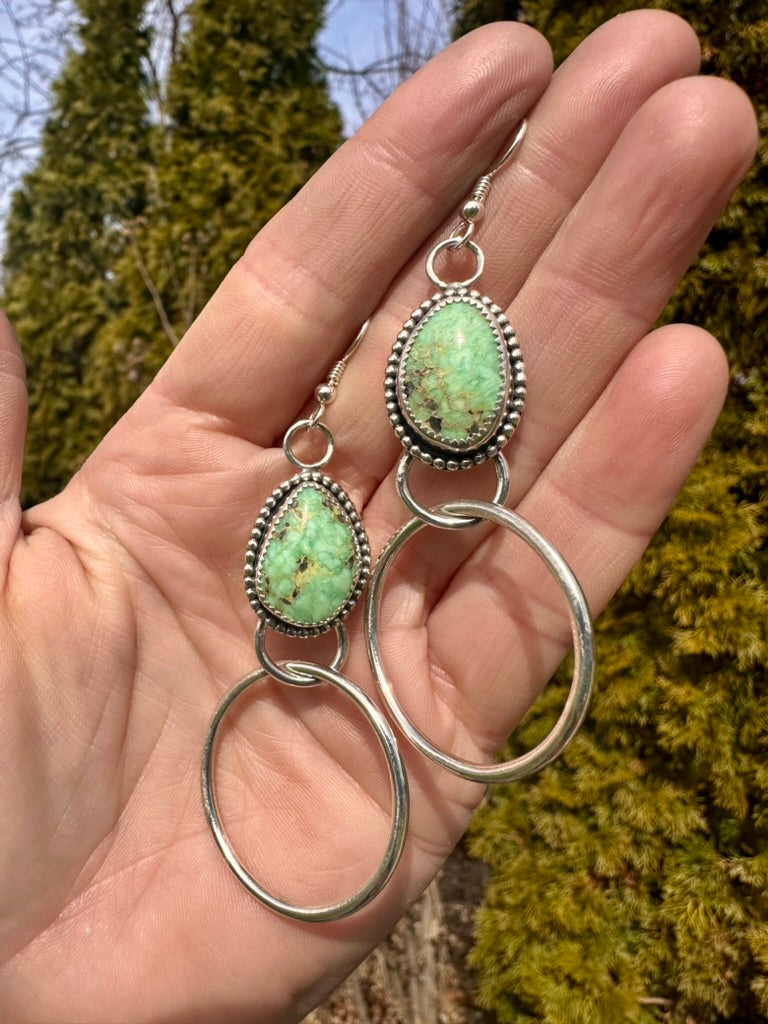 Hippie hoops | New Lander variscite
