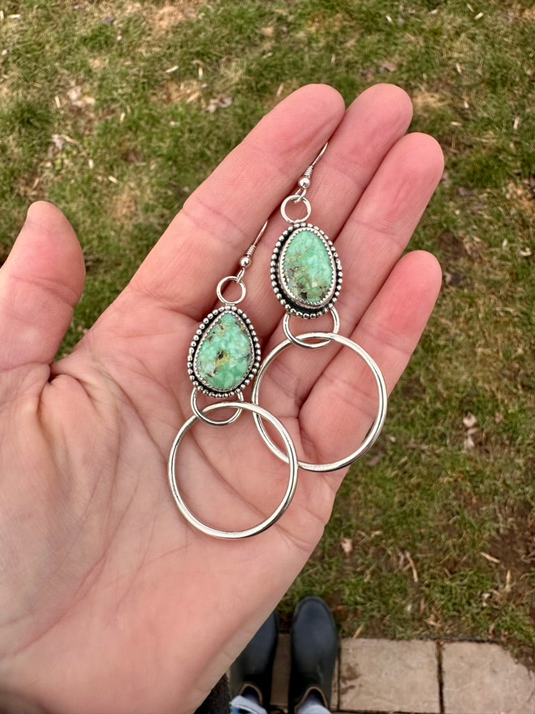 Hippie hoops | New Lander variscite