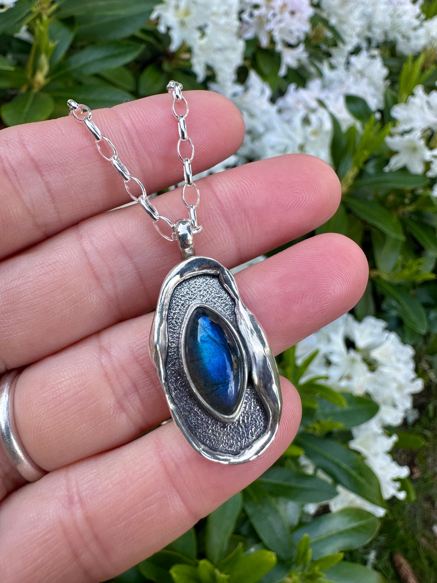 Melted pendant | Labradorite