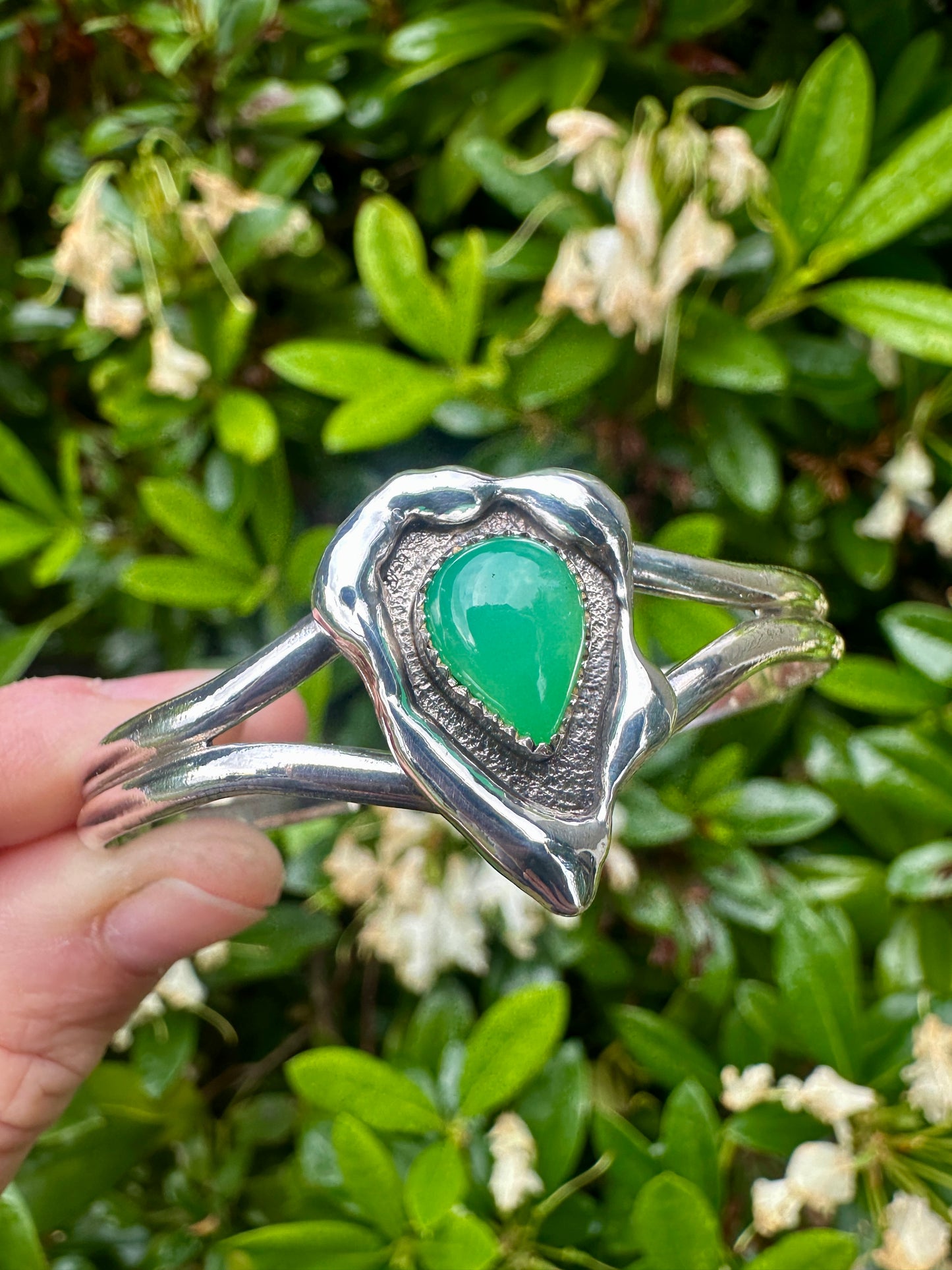 Melted cuff | Australian chrysoprase