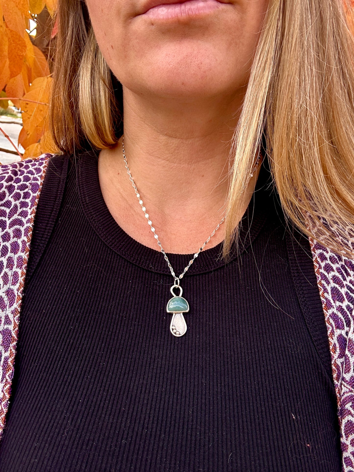 Mushaboom necklace | Blue jadeite