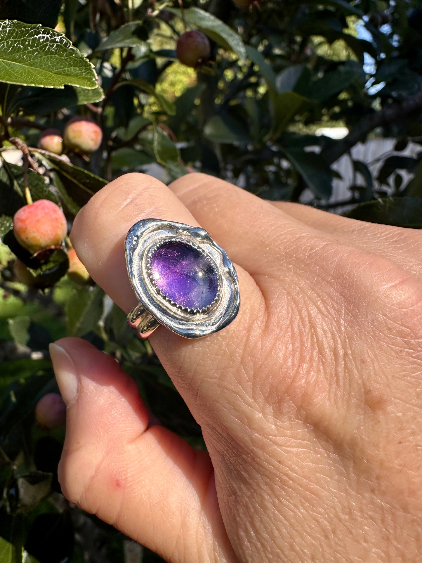 Melted ring | Amethyst