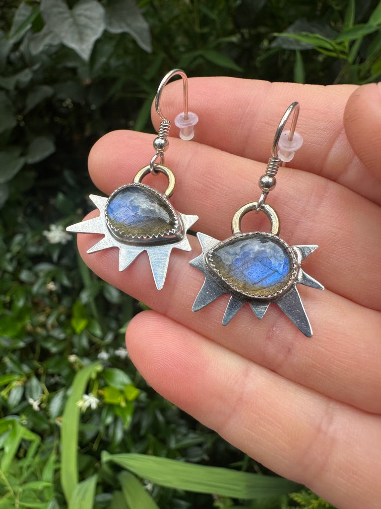 Starburst danglers | Labradorite