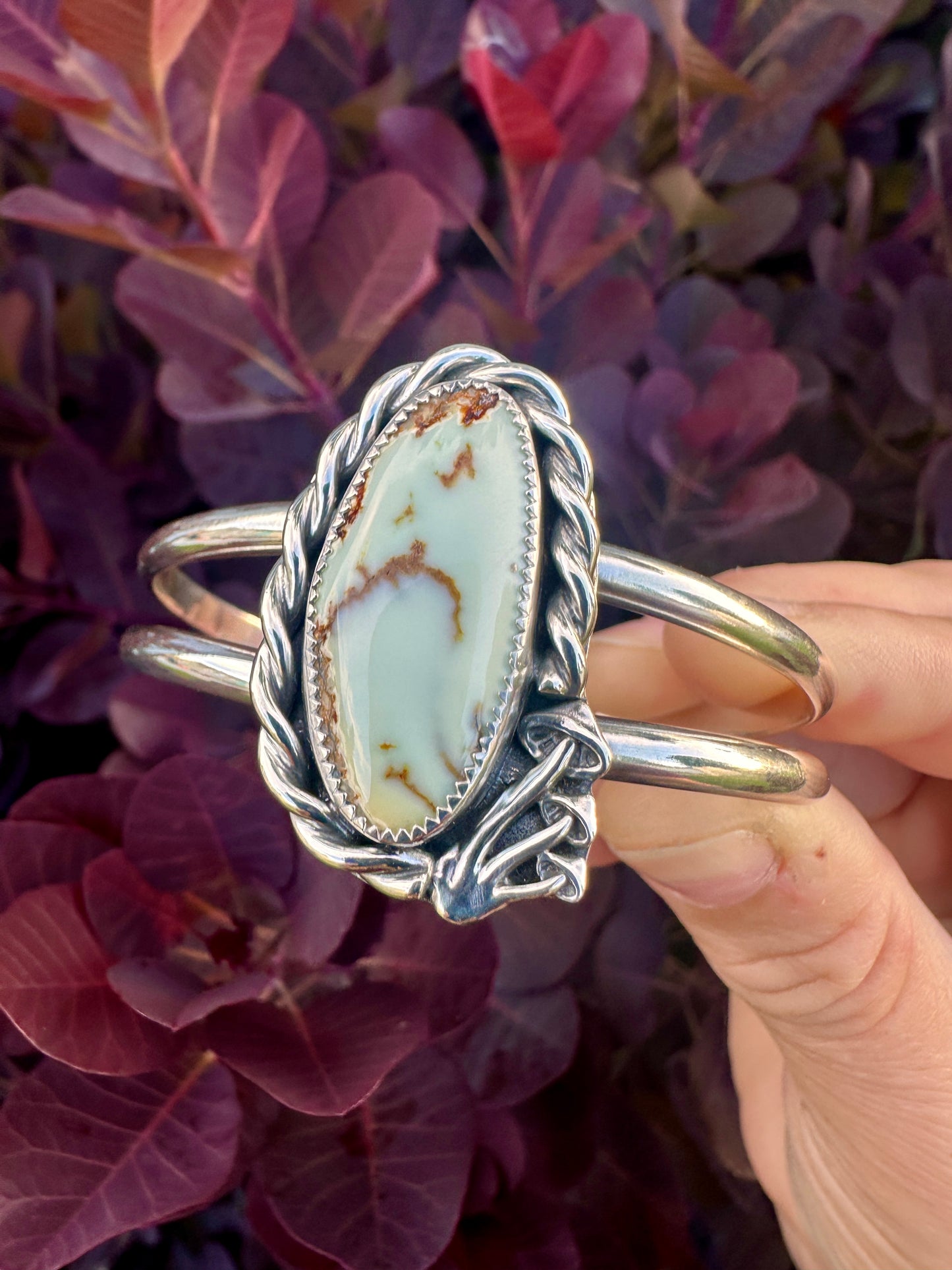 Mushaboom cuff | Aloe variscite