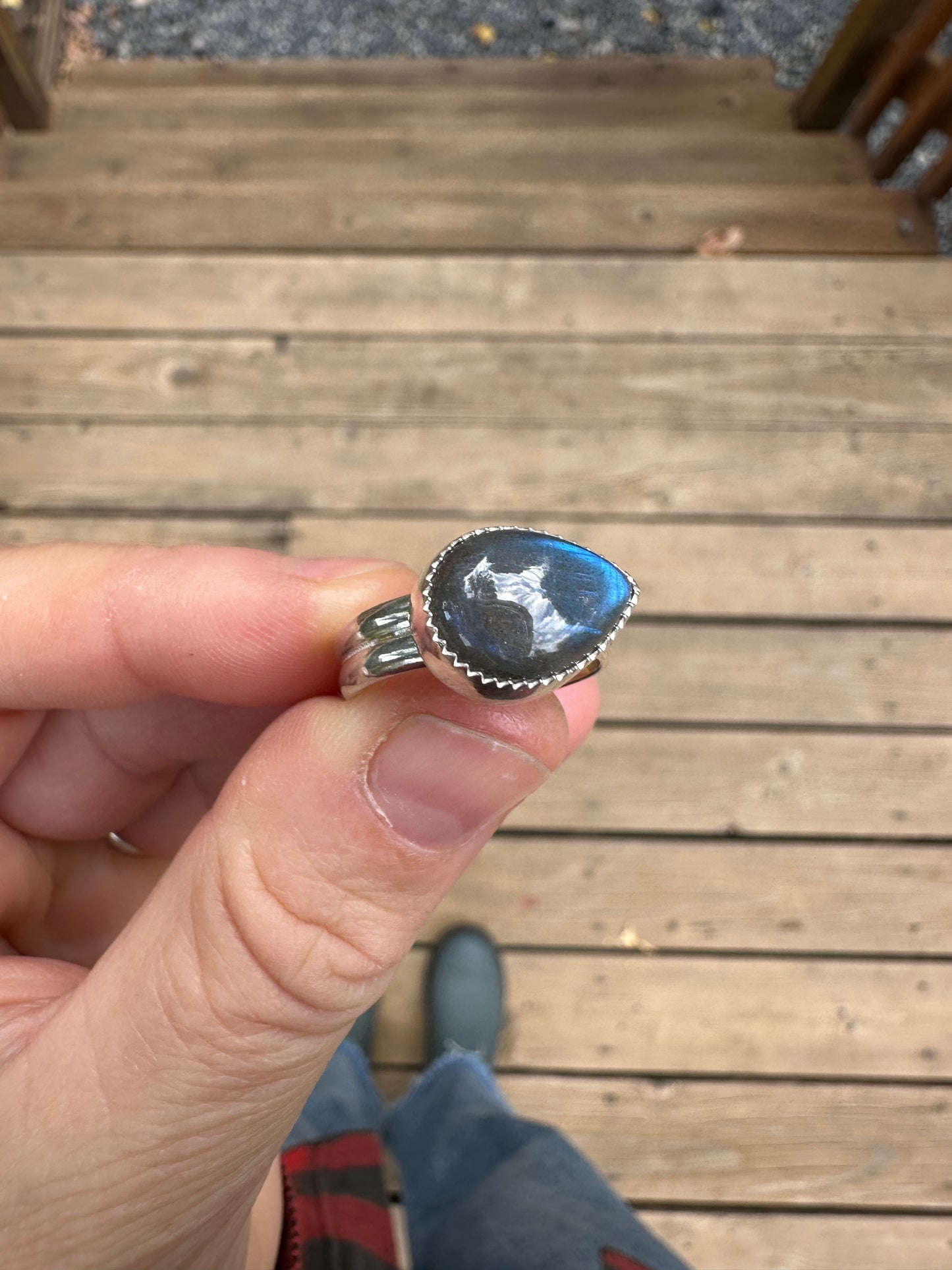 Plain Jane ring | Labradorite (size 7.25)