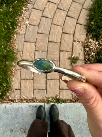 Plain Jane cuff | Blue jadeite | 5.75"