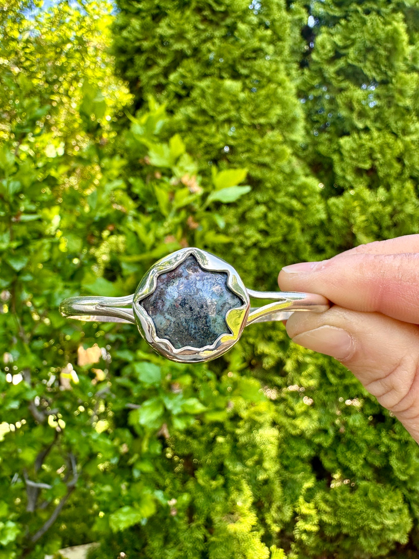 Split Ends cuff | Chrysocolla/Hematite/Cuprite