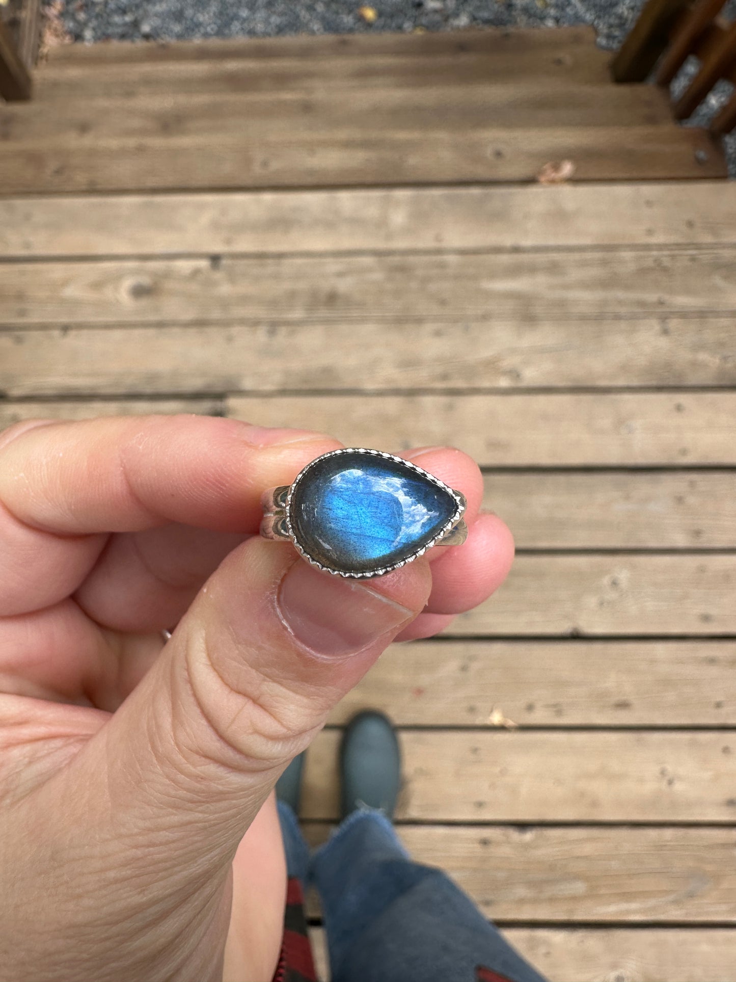 Plain Jane ring | Labradorite (size 7.25)