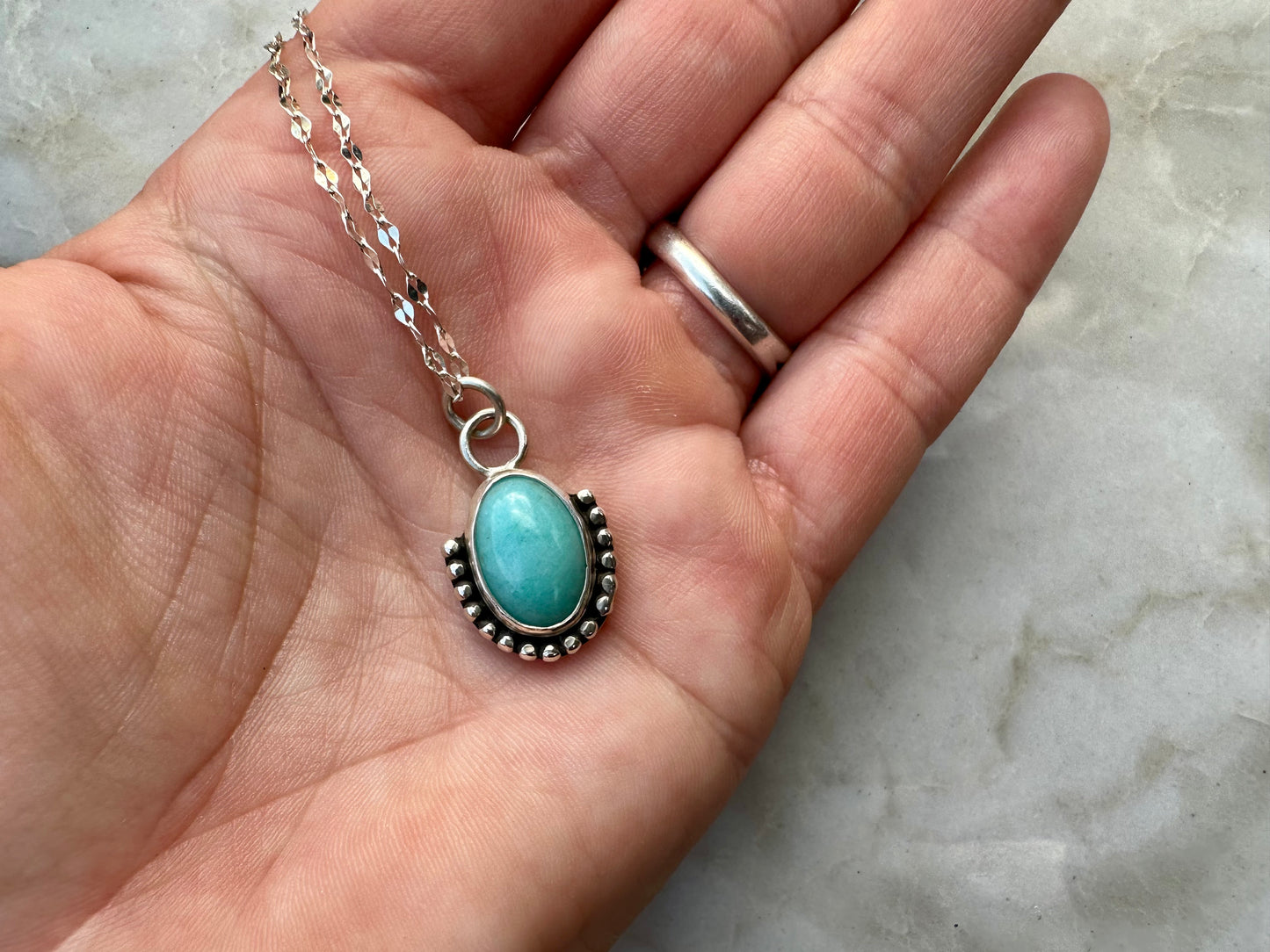 Amazonite pendant