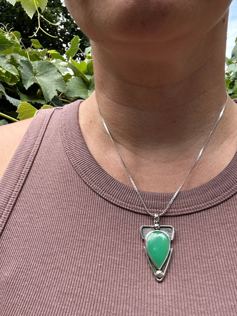 Cutout pendant | Australian chrysoprase