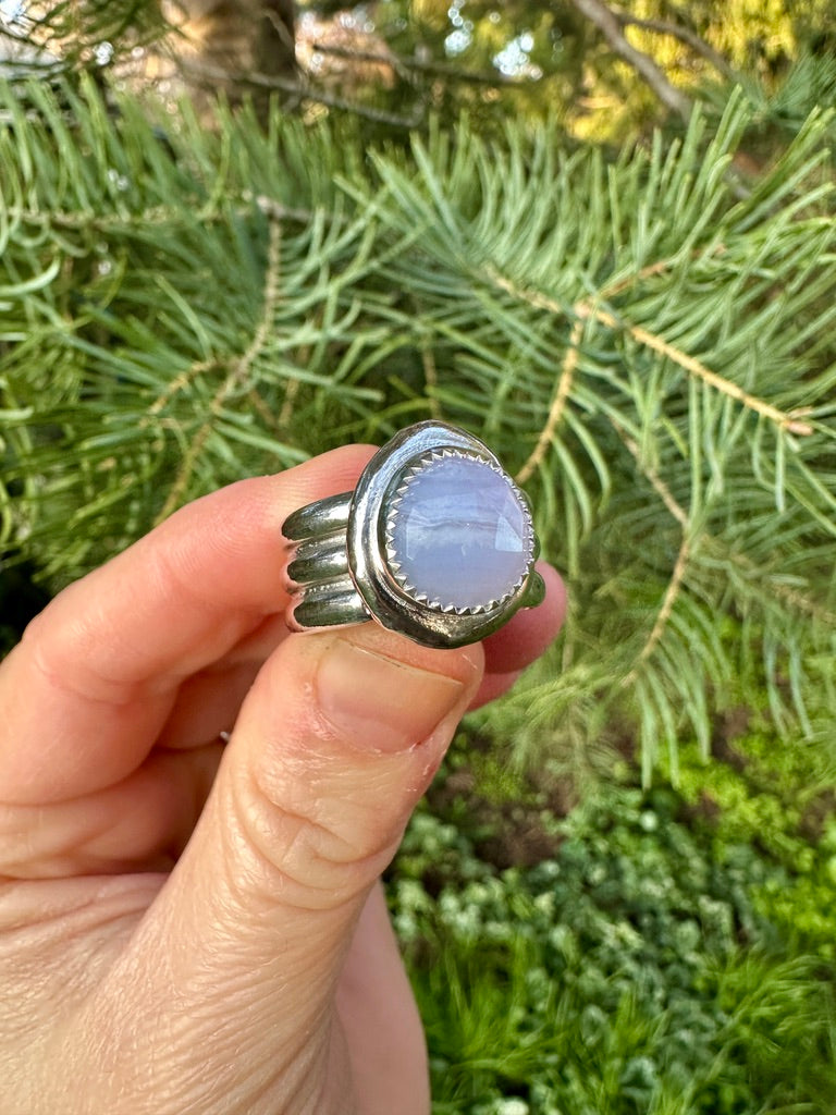 Uncommon ring | Blue lace agate