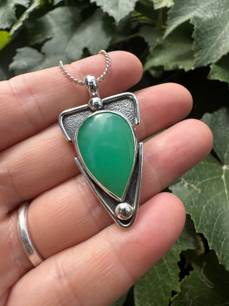 Cutout pendant | Australian chrysoprase