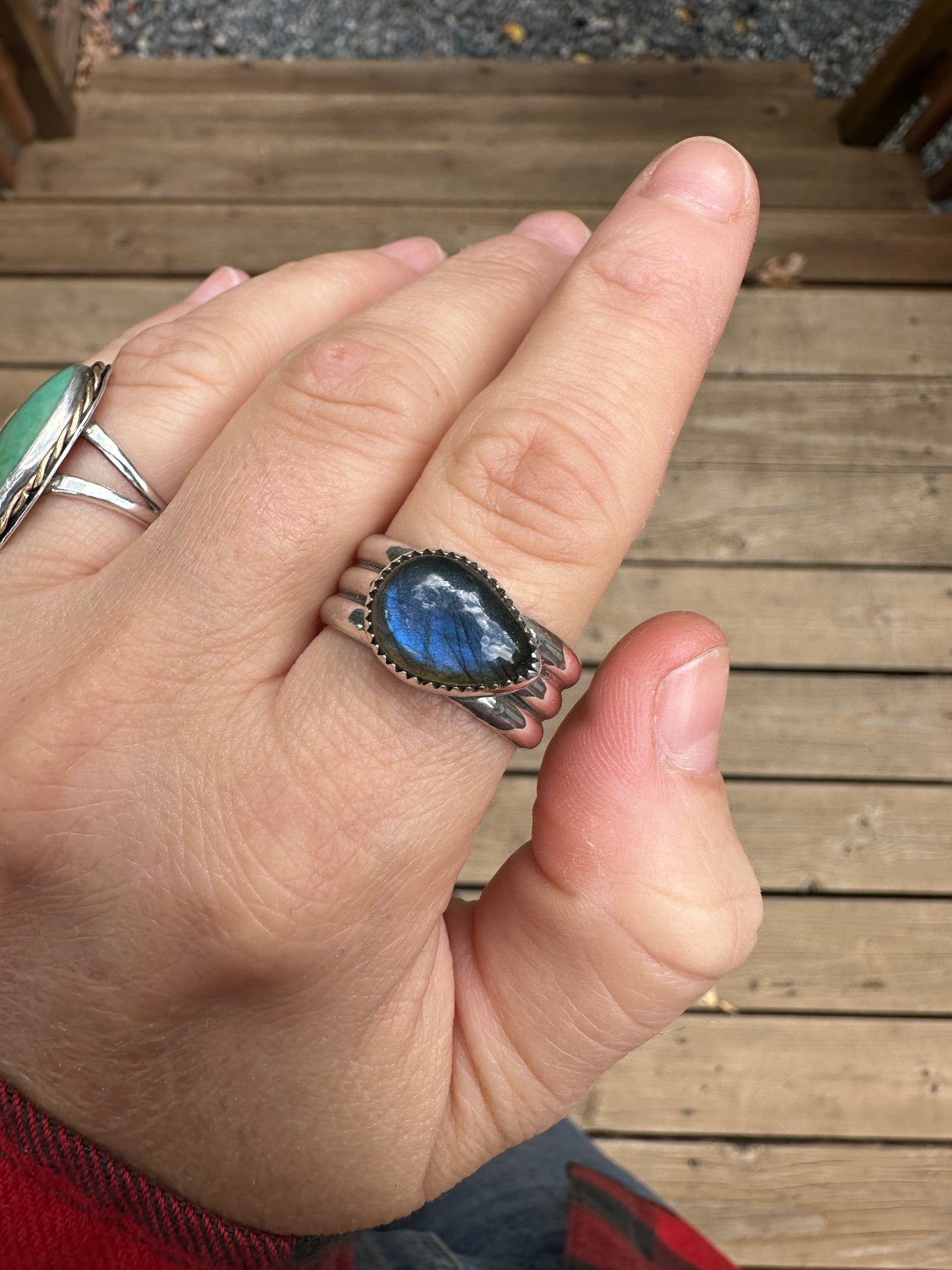 Plain Jane ring | Labradorite (size 9.75)