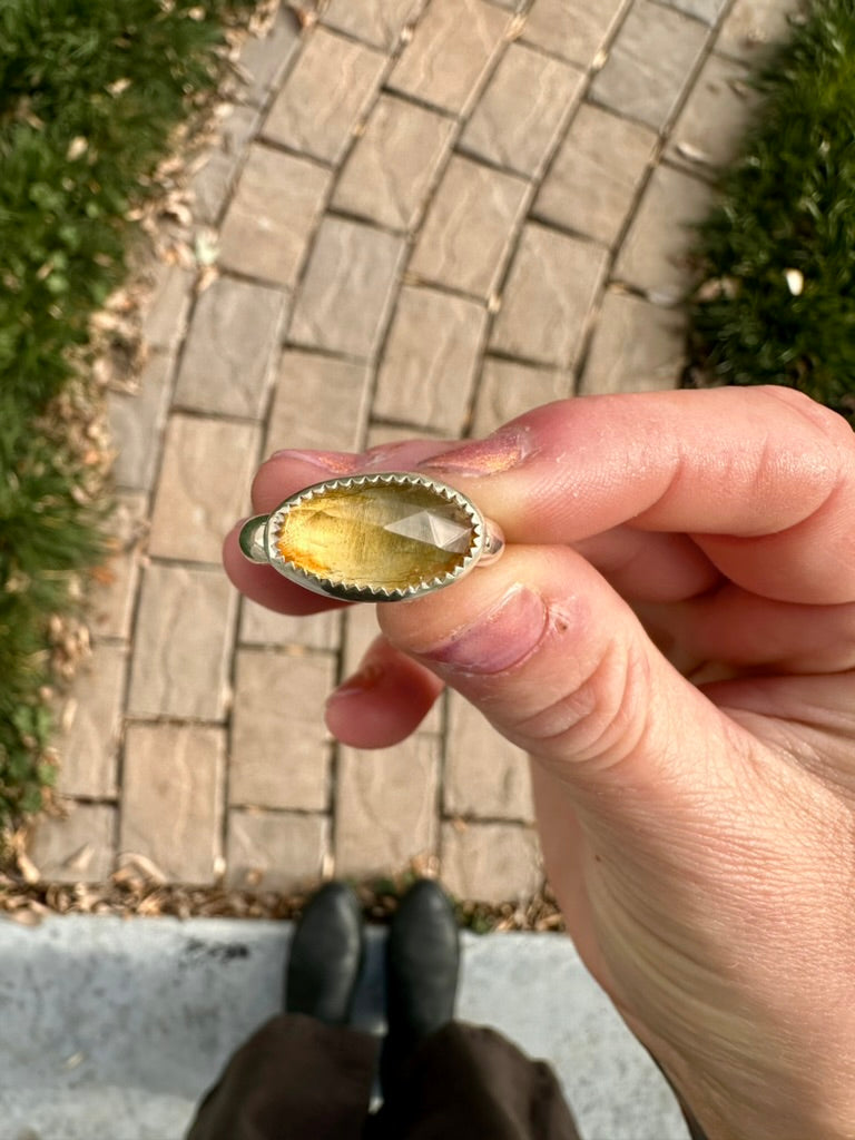 Plain Jane ring | Citrine | Size 9