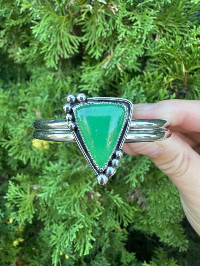 Bead Babe cuff | Australian chrysoprase