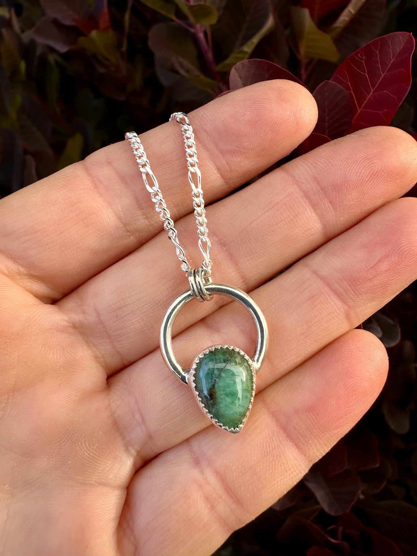 Plain Jane pendant | Emerald