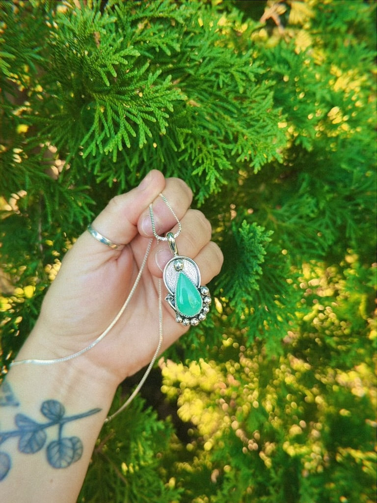 Mushaboom pendant | Australian chrysoprase