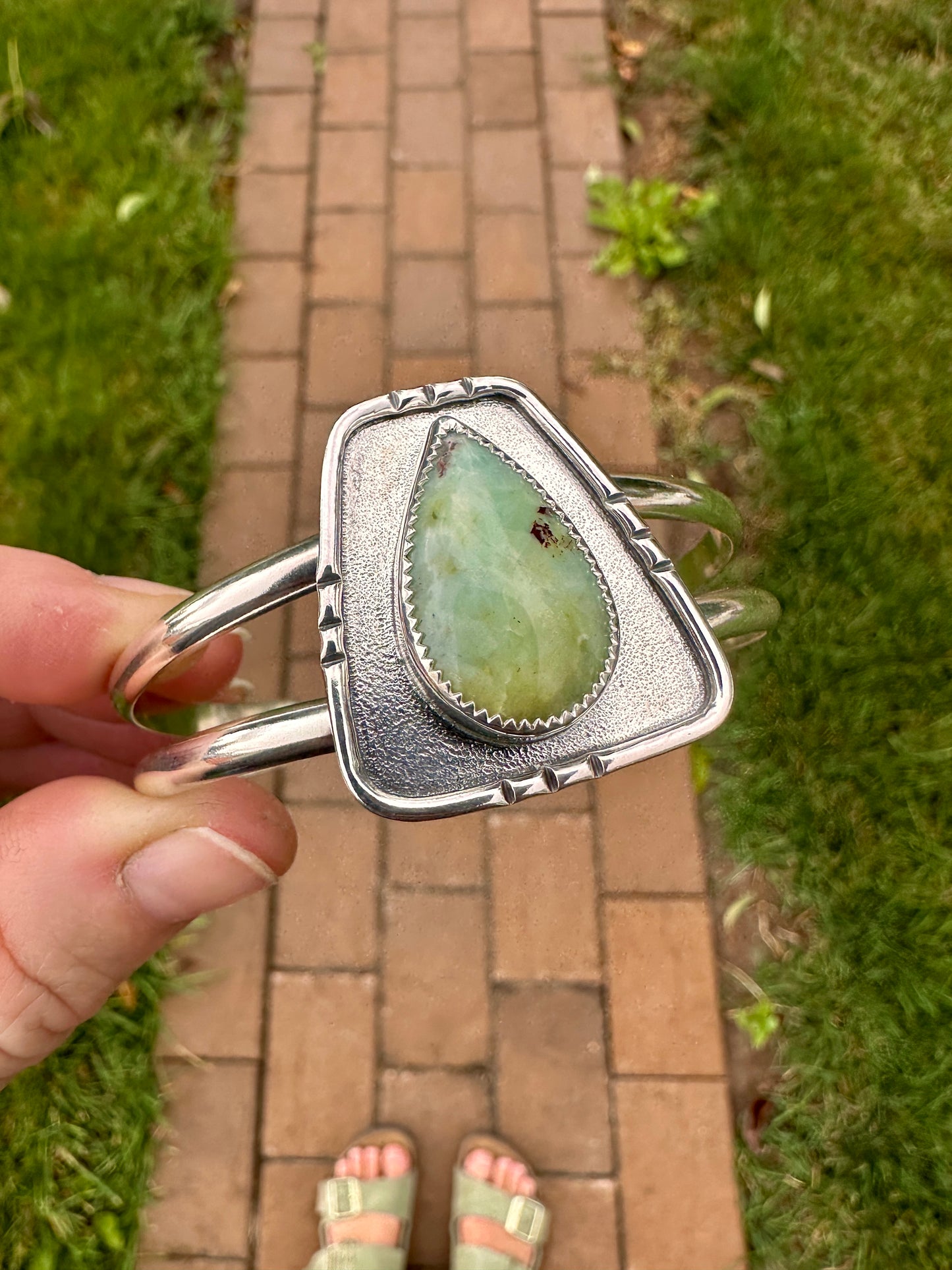 Shield cuff | Baja Chrysocolla