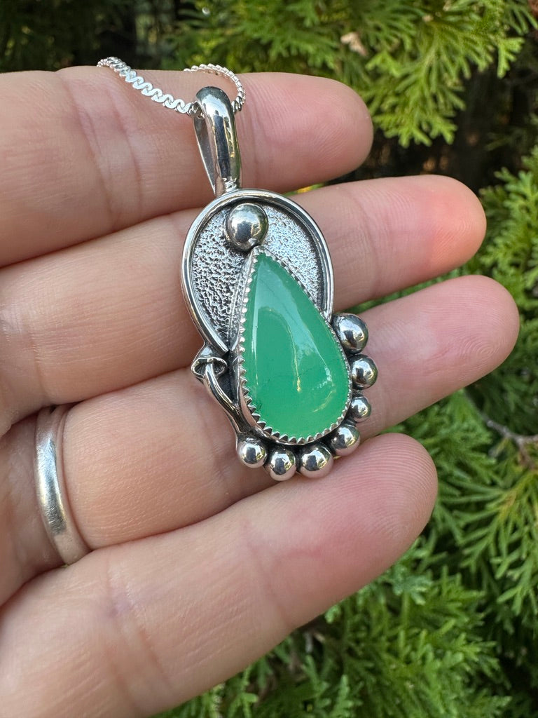 Mushaboom pendant | Australian chrysoprase