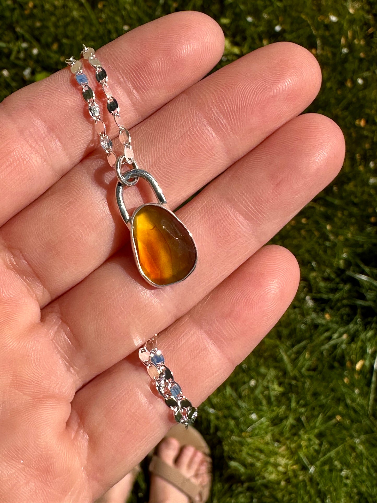 Minimalist pendant #5 | Montana agate