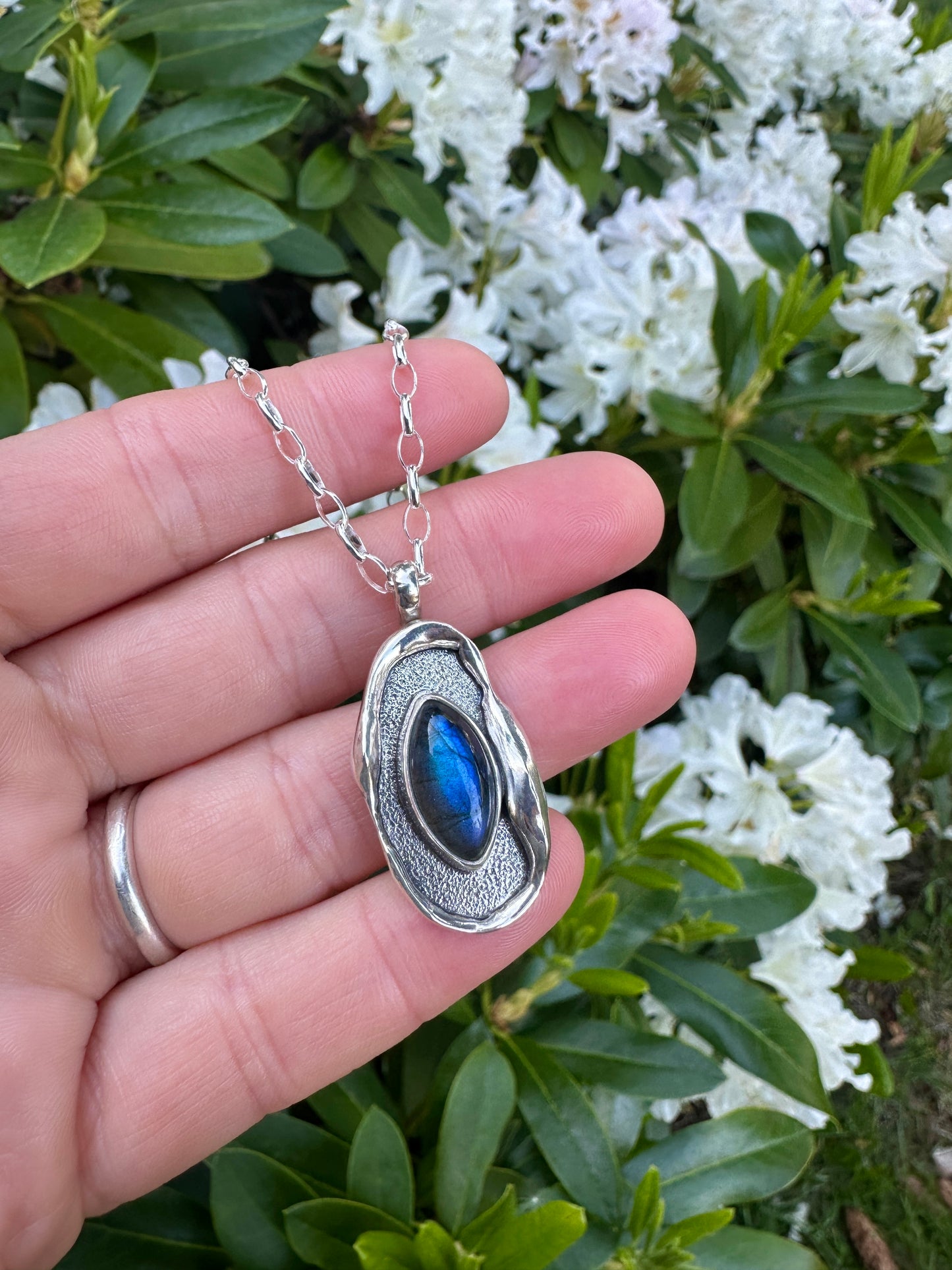 Melted pendant | Labradorite