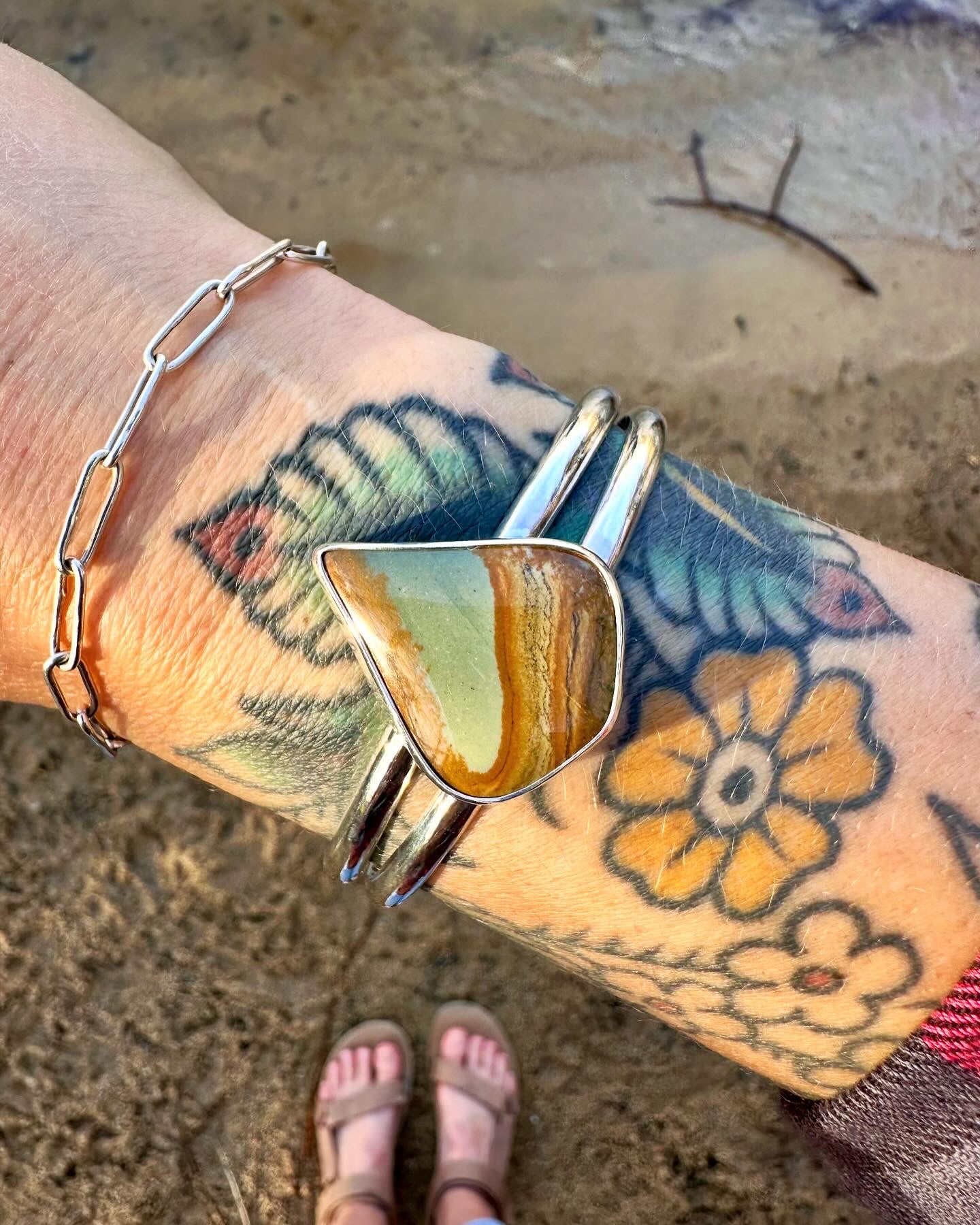Plain Jane cuff | Owyhee jasper