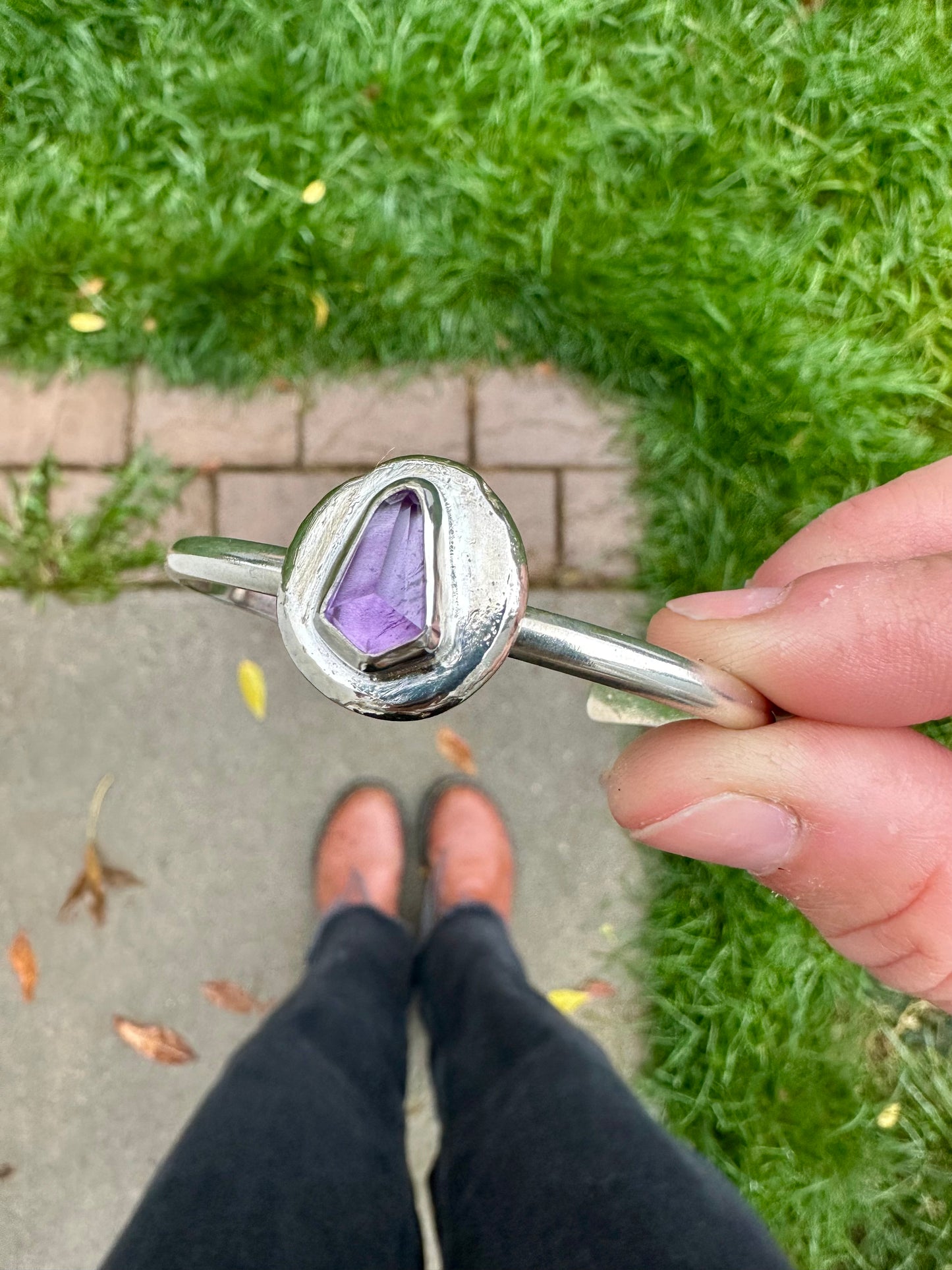 Amethyst cuff
